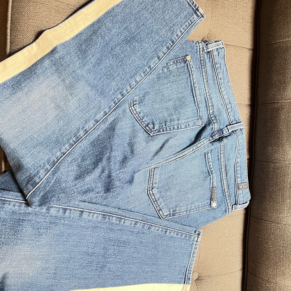 7 For All Mankind: Women’s Blue Jeans side white stripe. - Picture 4 of 11